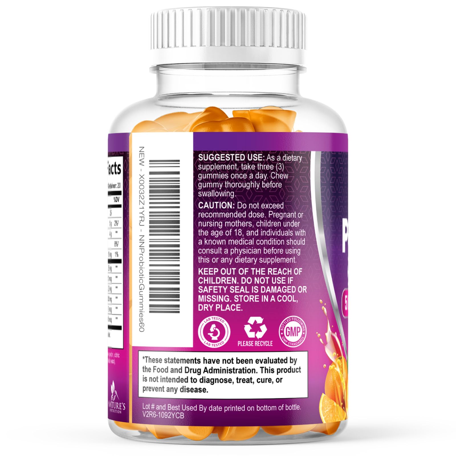 Nature's Nutrition gender-inclusive formula suitable for women and men.