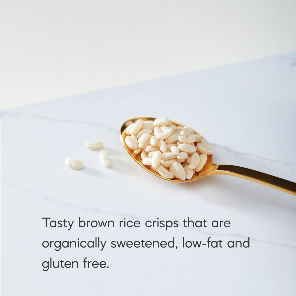 Nature's Path Crispy Rice Cereal packaging emphasizing organic, non-GMO certification.
