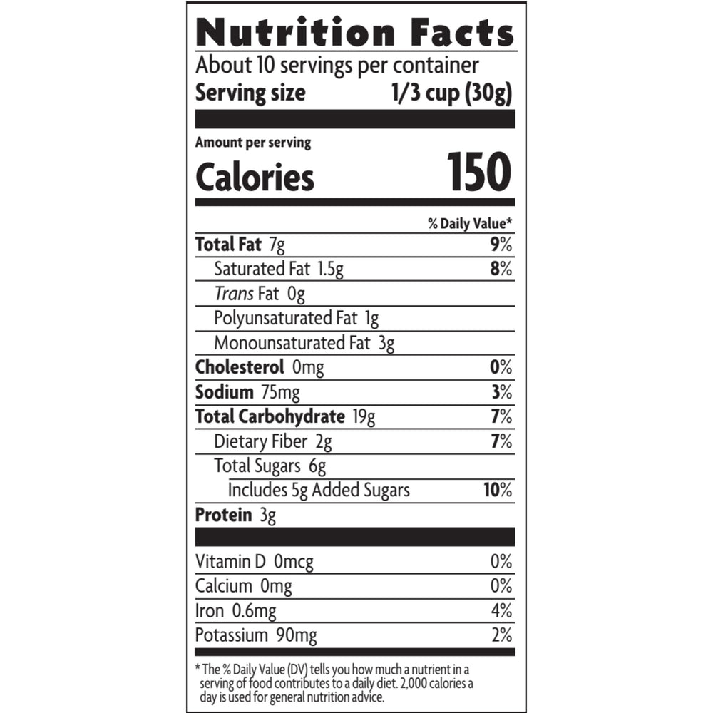 Nature's Path coconut cashew granola ideal for on-the-go mornings