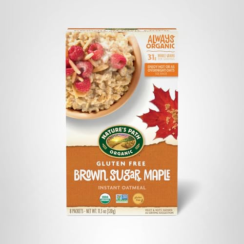 Back of pack shows overnight oats ideas with Nature's Path oats.