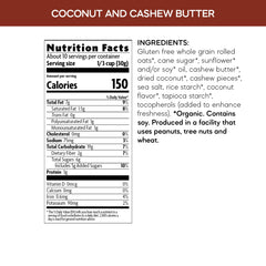 Nature's Path coconut and cashew granola with whole cashews protein boost
