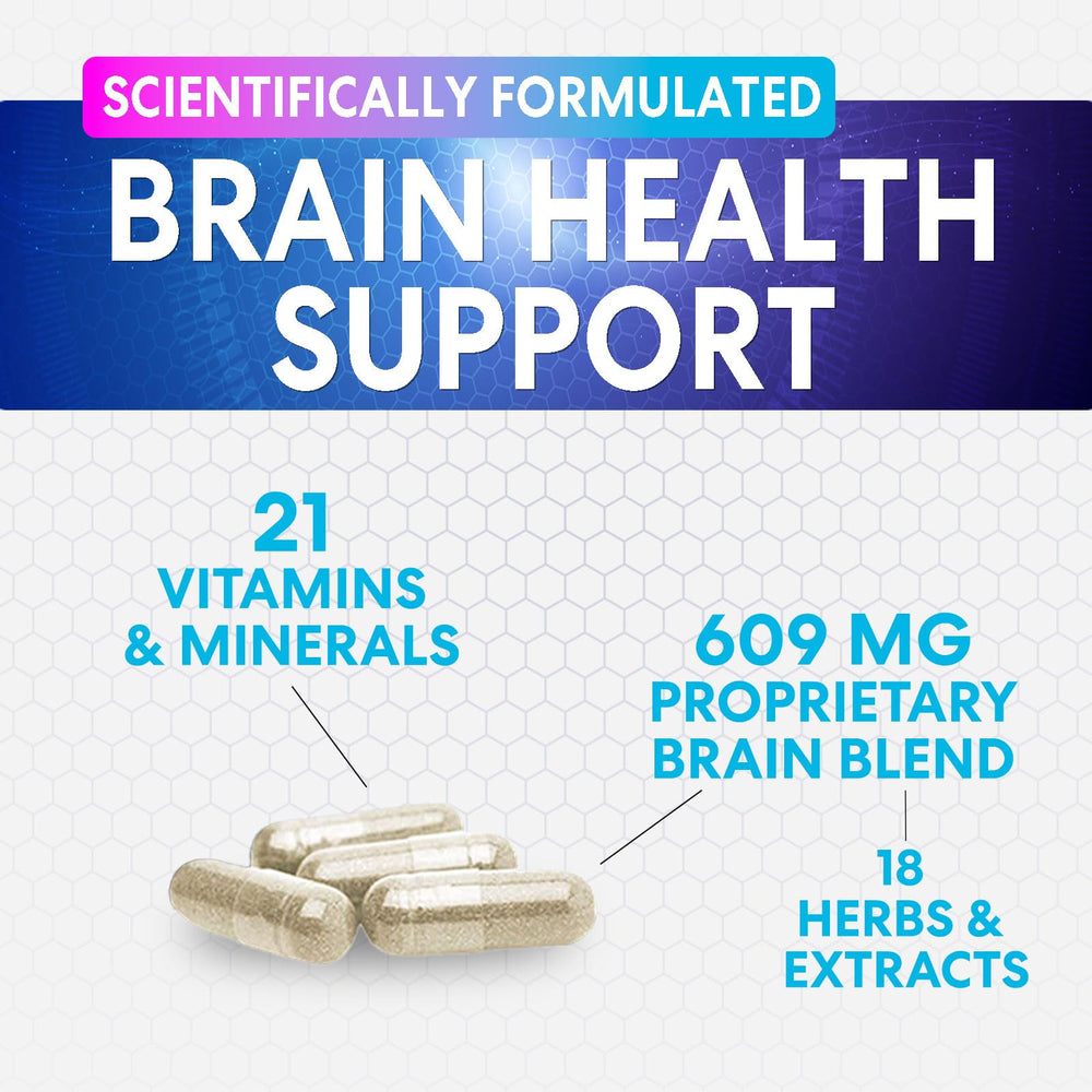 Nature's Peak daily focus pills dispenser showing easy daily dosing.