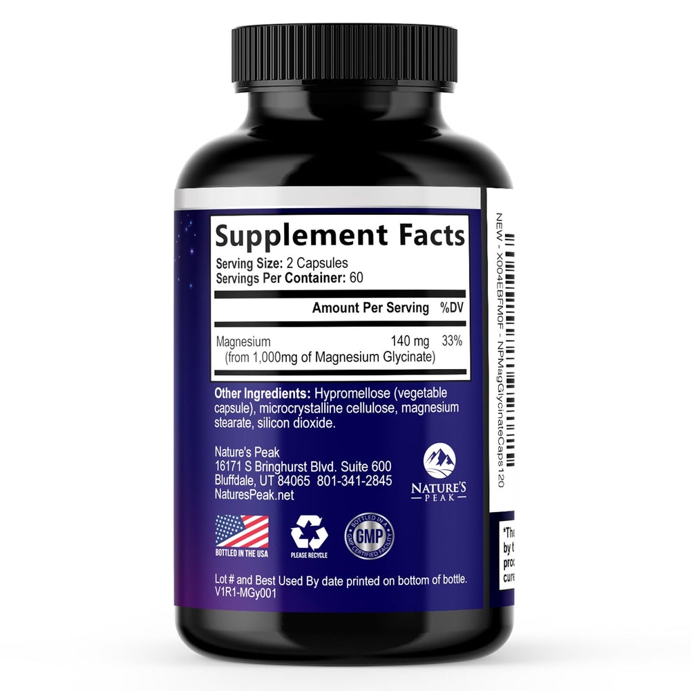Nature's Peak daily capsules illustrate convenient routine for nervous system and energy.