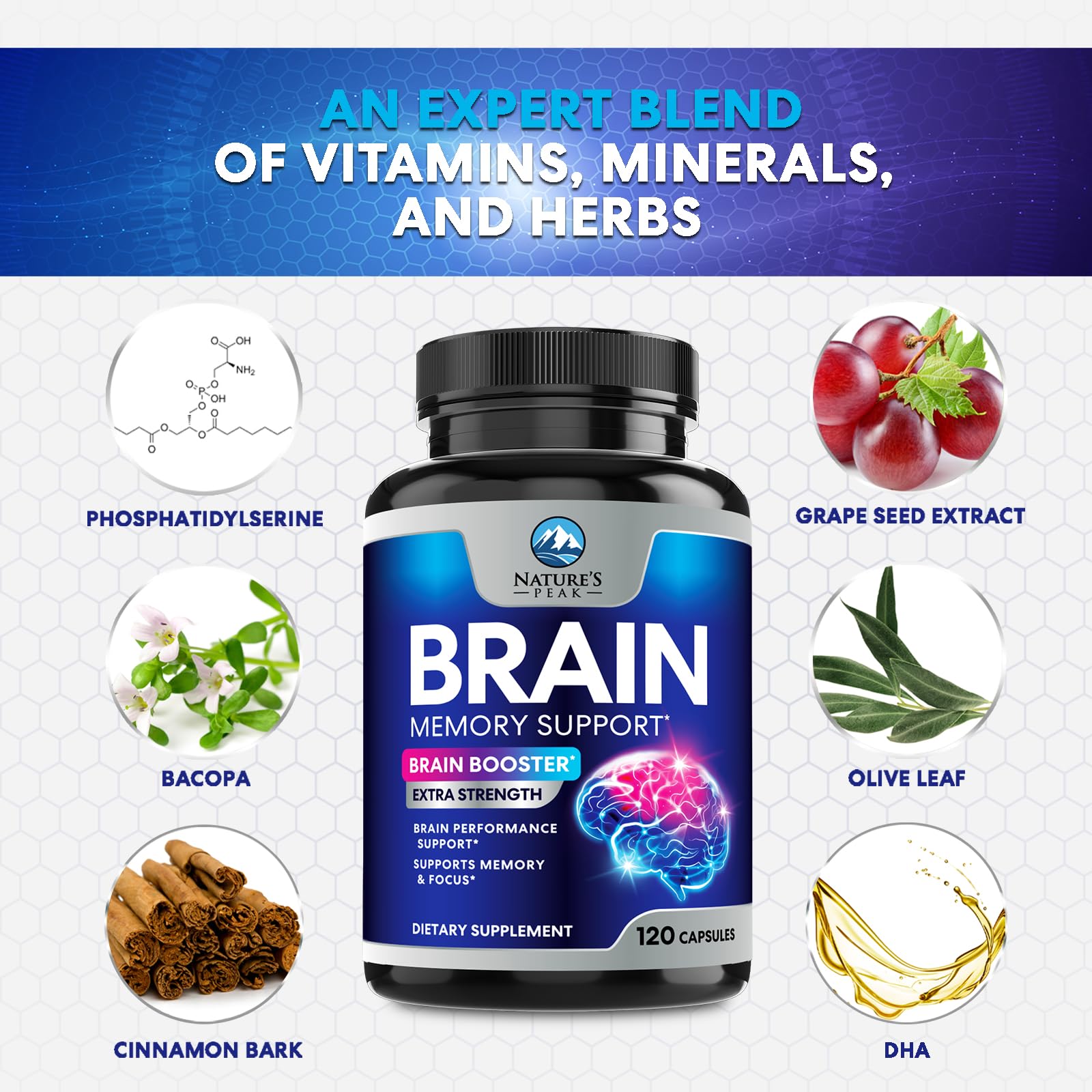 Nature's Peak packaging with third-party tested quality assurance.