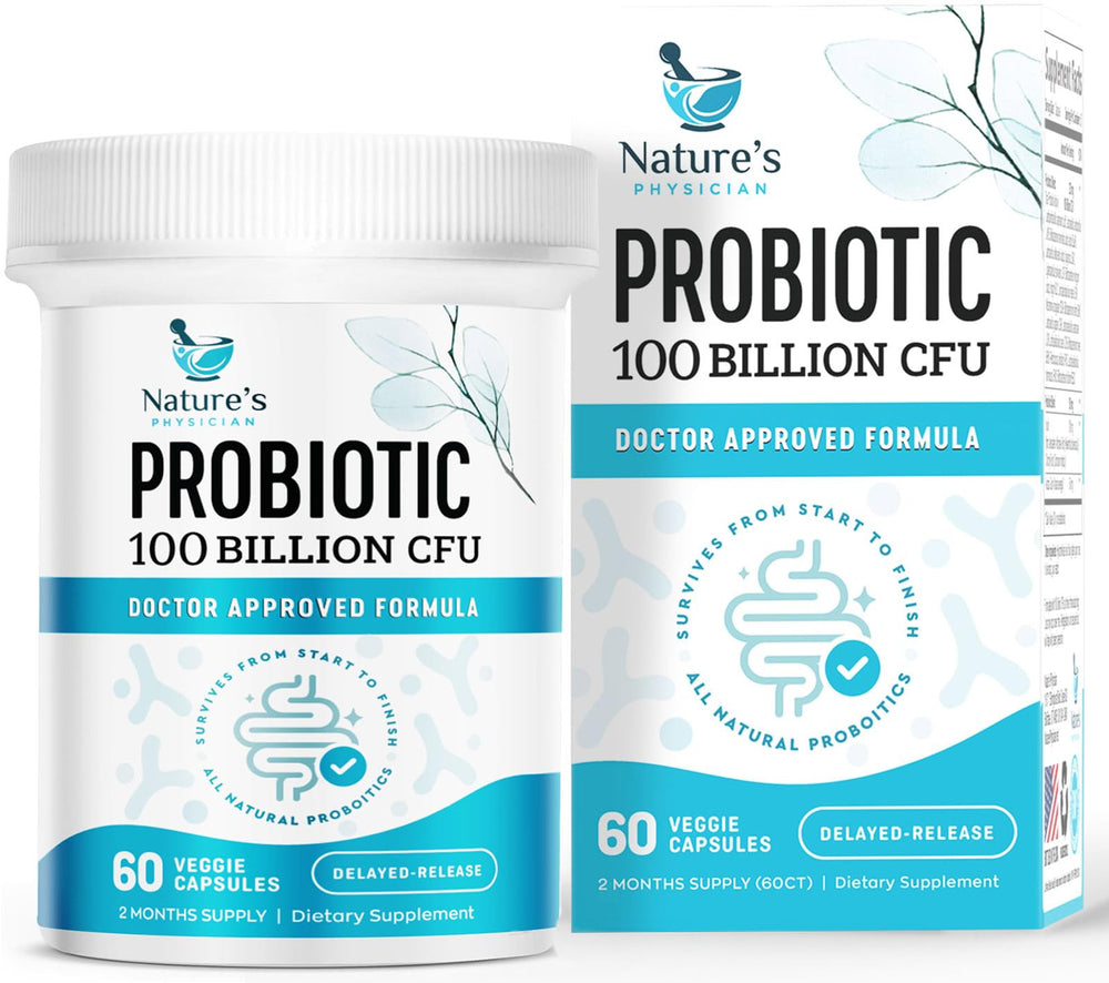 Nature's Physician Probiotics bottle front for daily digestive support