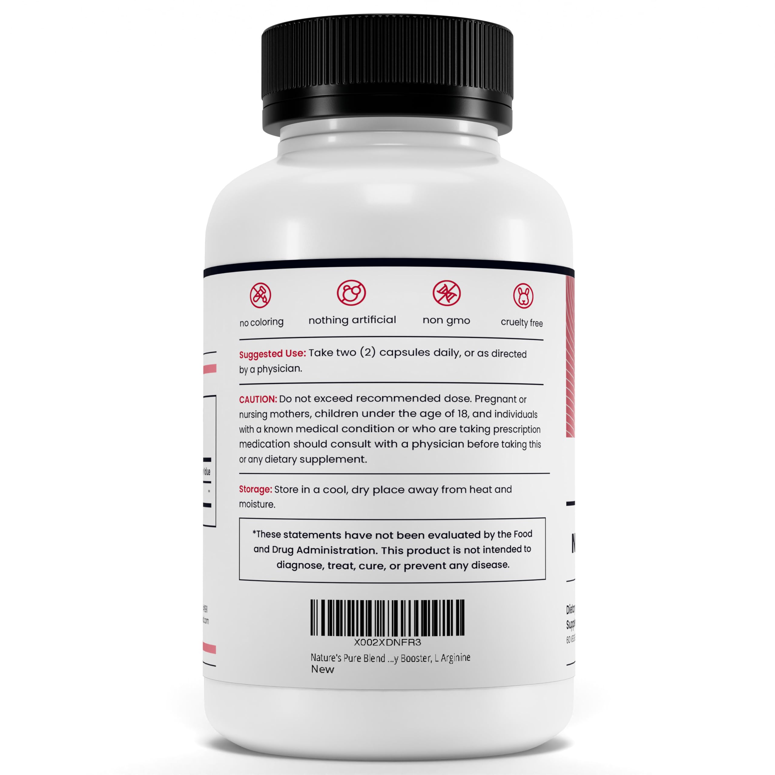 Nature's Pure Blend no caffeine formula offering steady energy