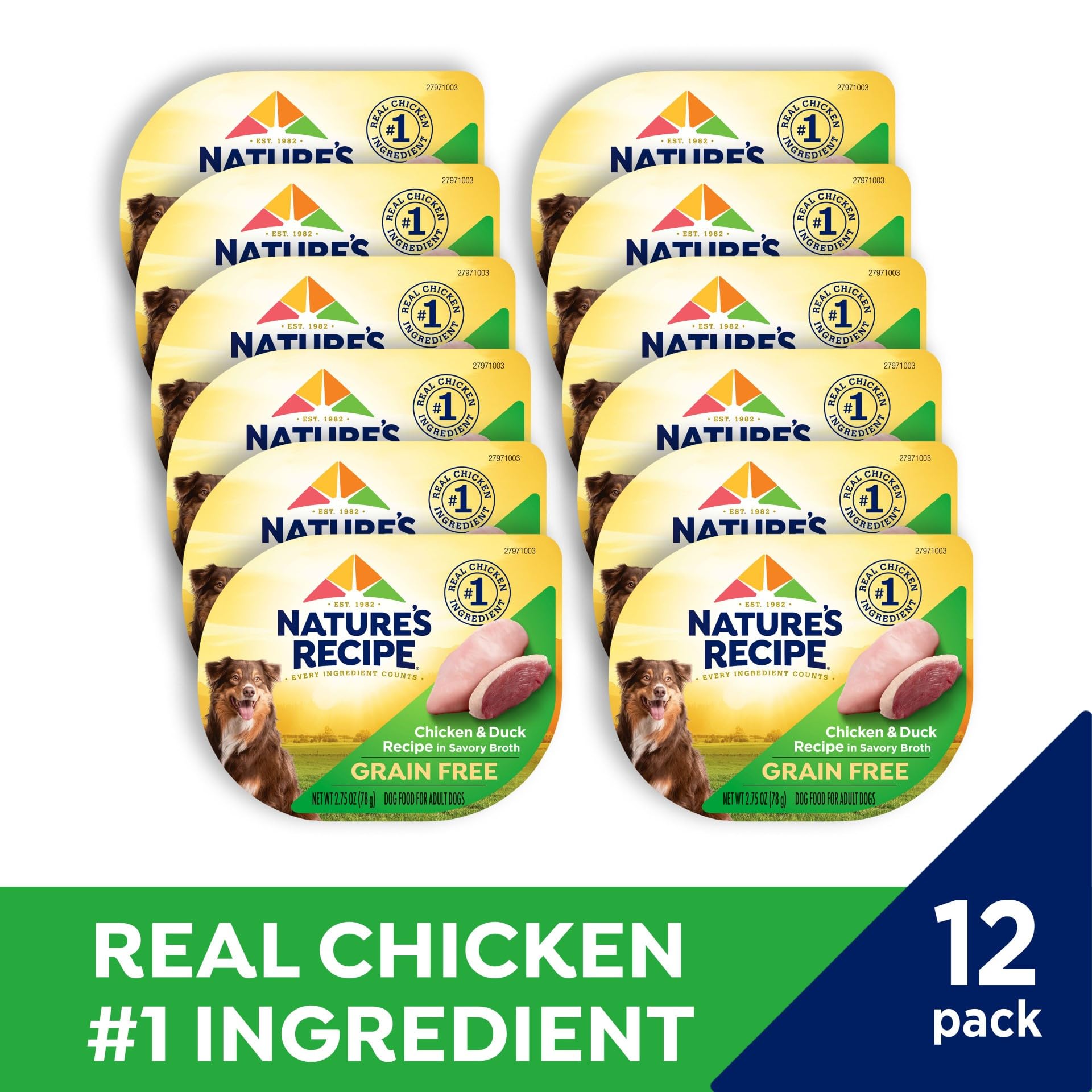 Nature’s Recipe no corn wheat or soy label—clean grain-free nutrition.