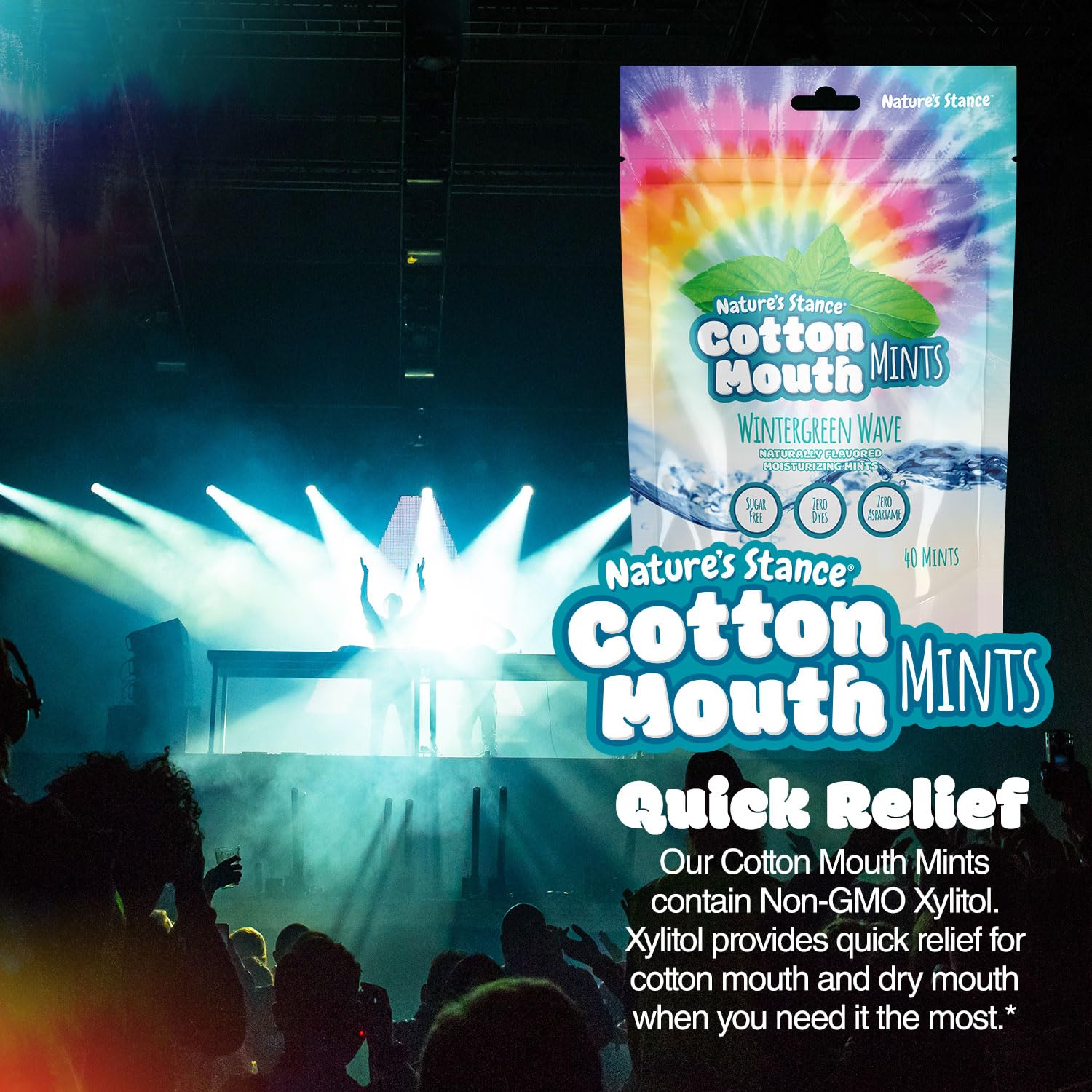 Nature’s Stance Mints wintergreen texture enhances refreshing mouthfeel