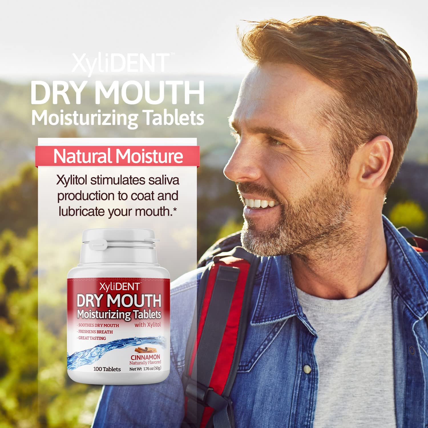Natural xylitol source supports dry mouth comfort throughout the day
