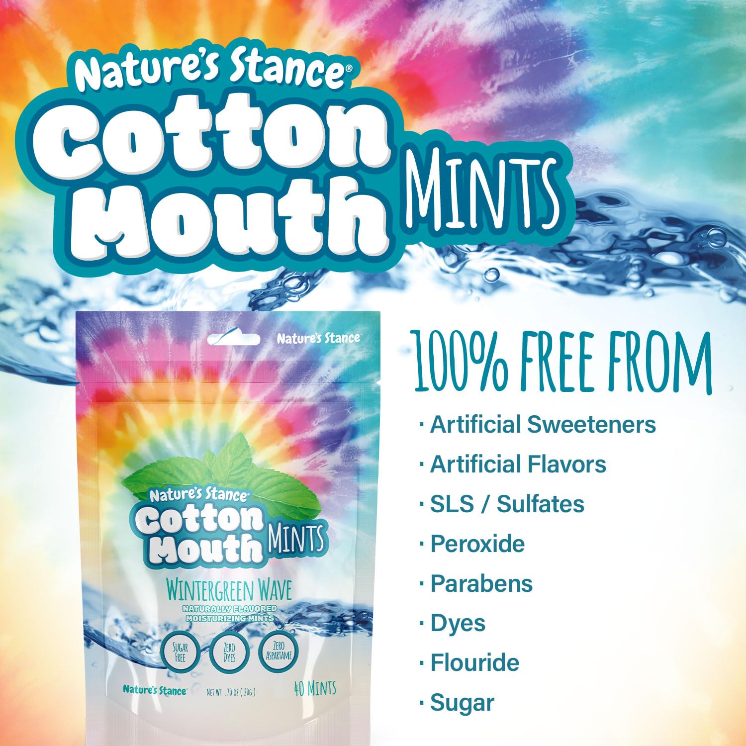Nature’s Stance Xylitol Mints provide breath freshness after meals