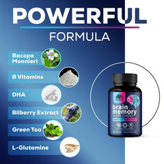 Nature's Strength bacopa monnieri ingredient image emphasizing memory support possibility.