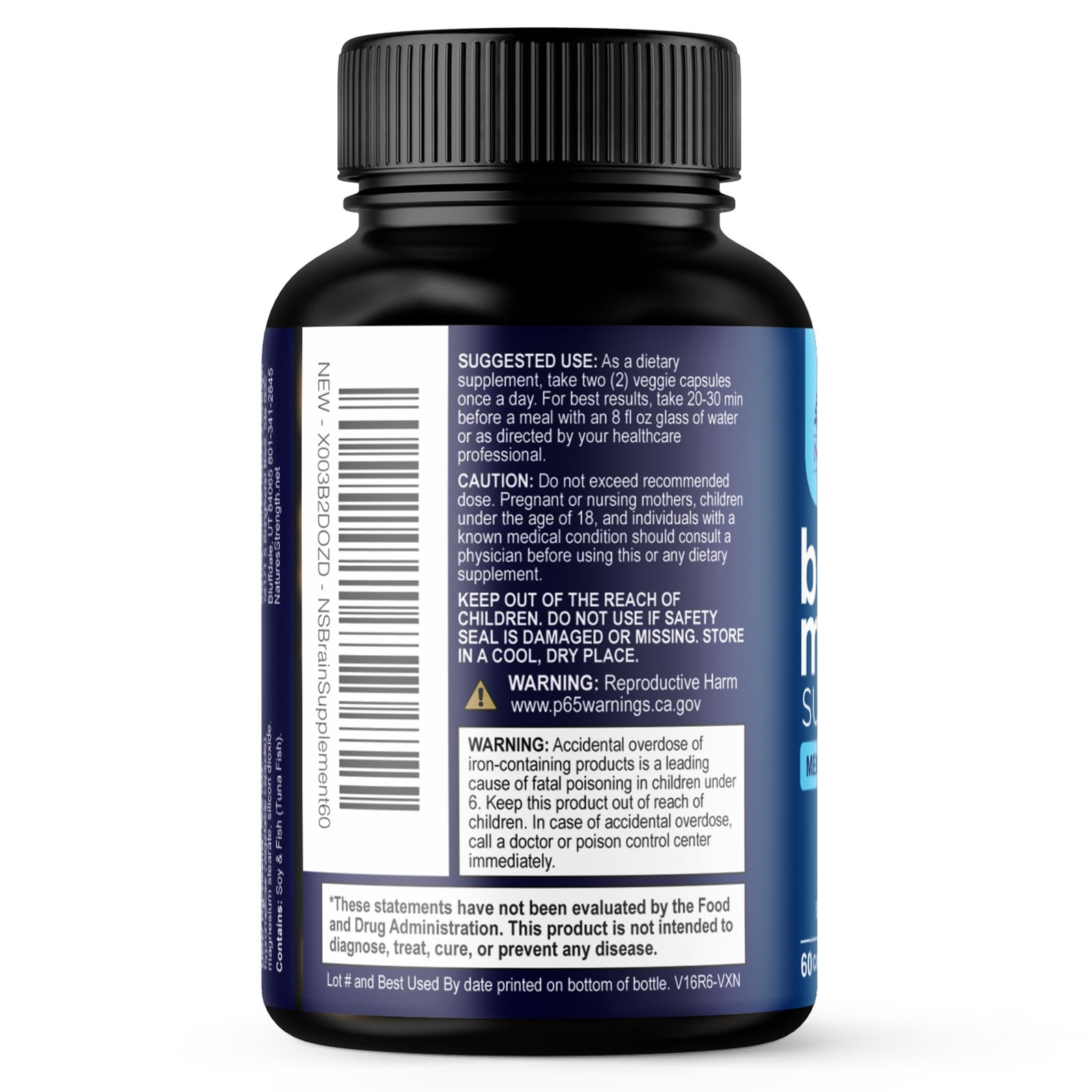 Nature's Strength packaging with third party tested quality promise.