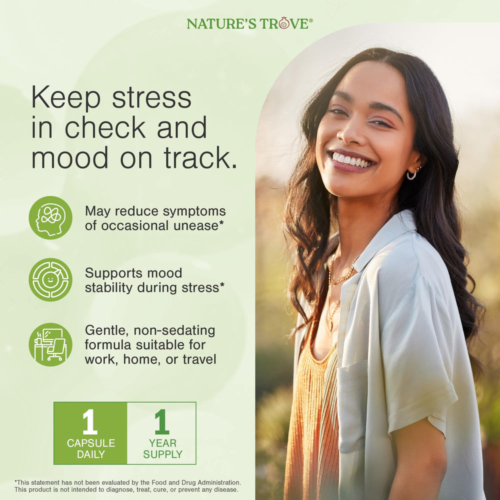 Nature's Trove L-Theanine made in USA facility and certifications.