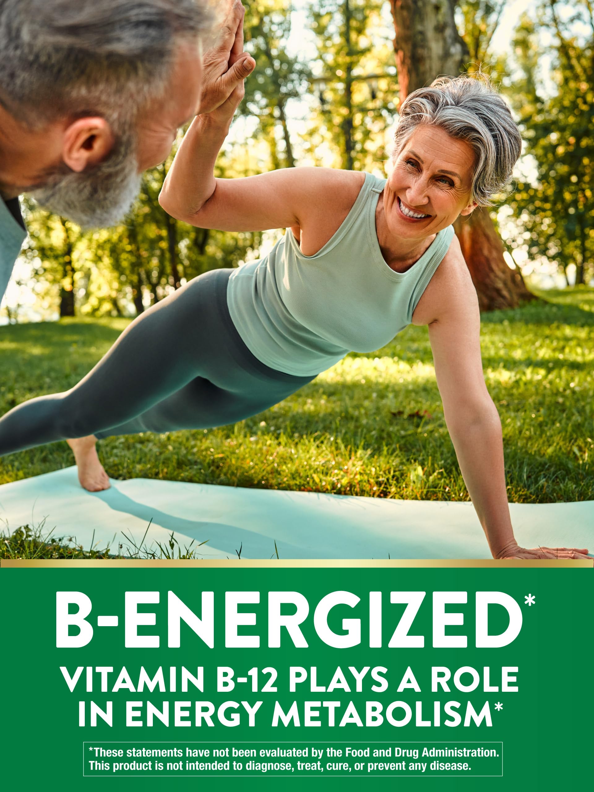 Nature's Truth B12 Vitamin bottle label shows non-GMO and gluten-free marks