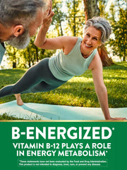 Nature's Truth B12 Vitamin bottle label shows non-GMO and gluten-free marks