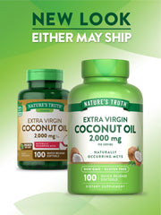 Nature's Truth Coconut Oil bottle pouring for easy daily use