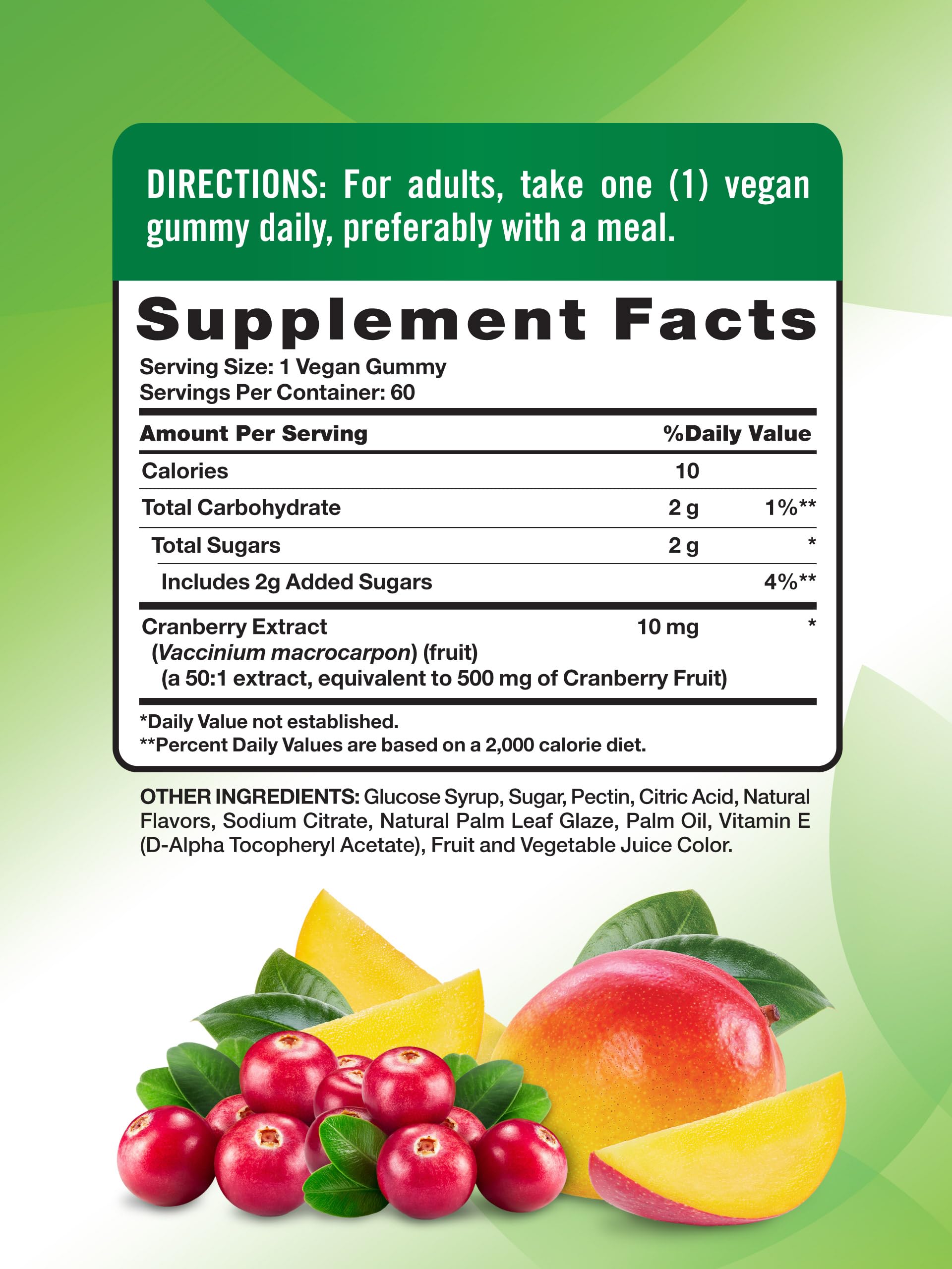 Nature's Truth Cranberry Gummies close-up showing chewy texture for daily wellness.
