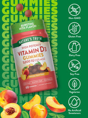 Nature's Truth gluten-free label close-up confirming allergen-free formula