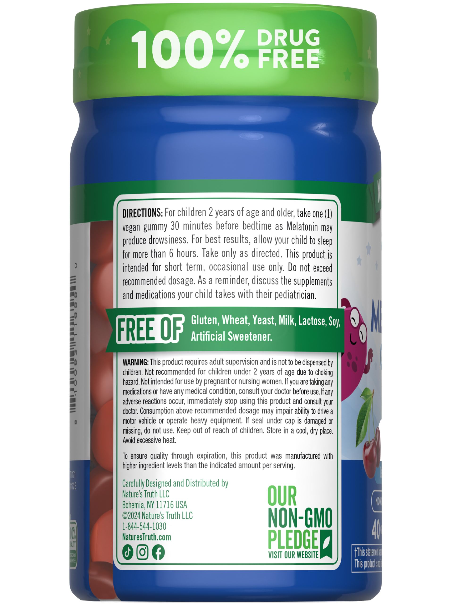 Nature's Truth packaging highlighting allergy-friendly features