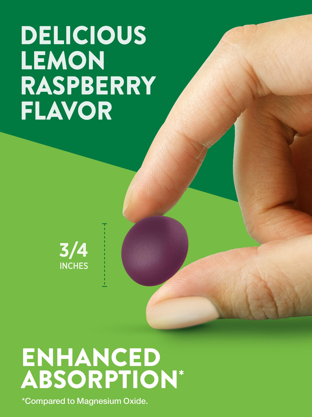 Nature's Truth Magnesium Gummies nutrition panel back, transparent ingredient info.