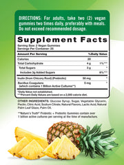 Nature's Truth probiotic gummies pour shows easy daily dosing.