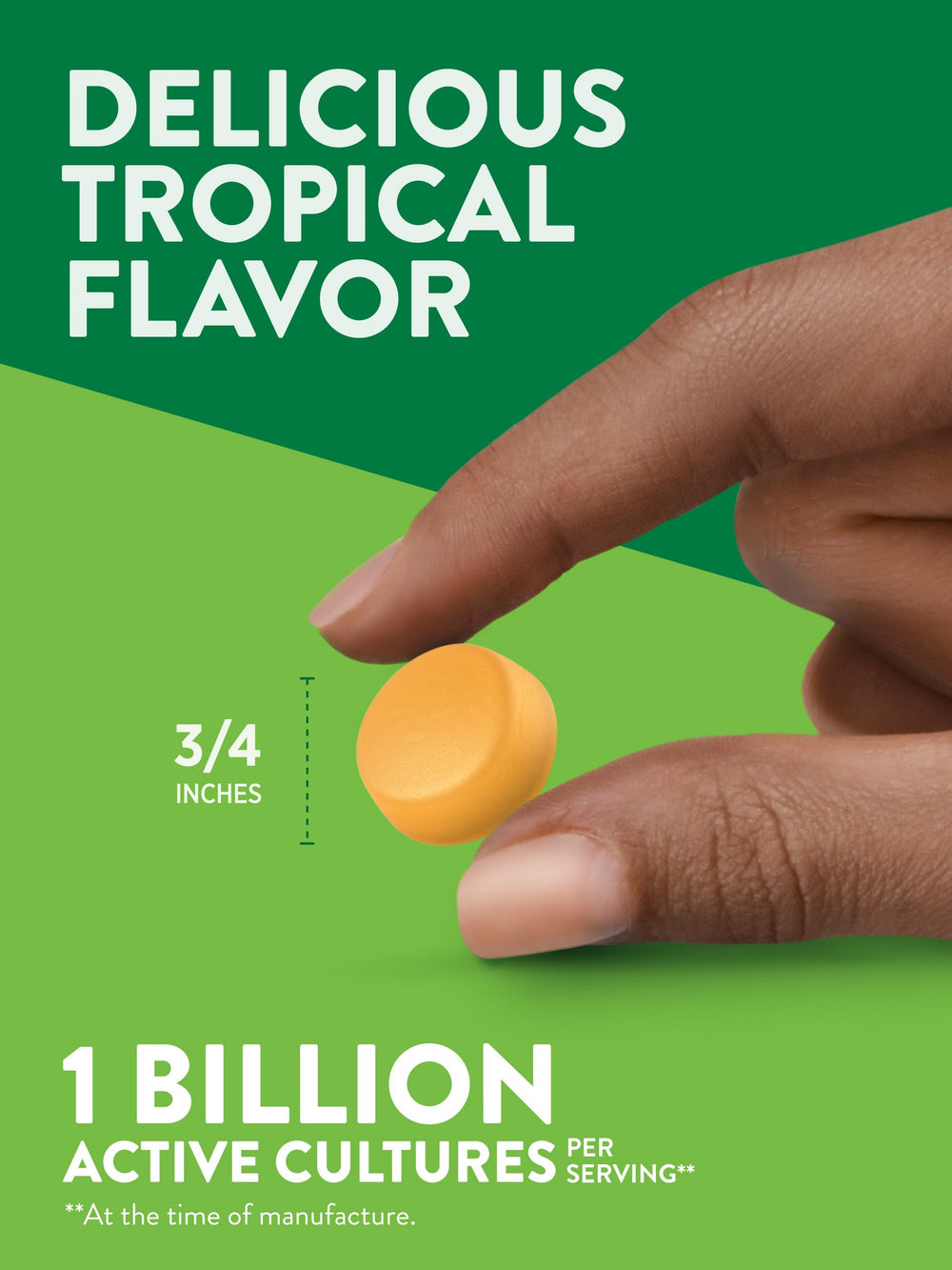 Nature's Truth probiotic gummies gluten-free banner emphasizes gluten-free formula.