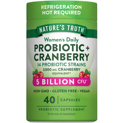 Nature's Truth Probiotics for Women bottle front highlighting daily wellness support.