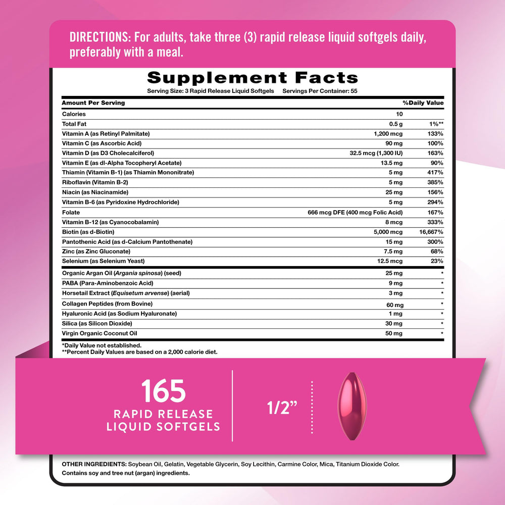 Nature's Truth softgel capsules for easy daily use and rapid absorption.