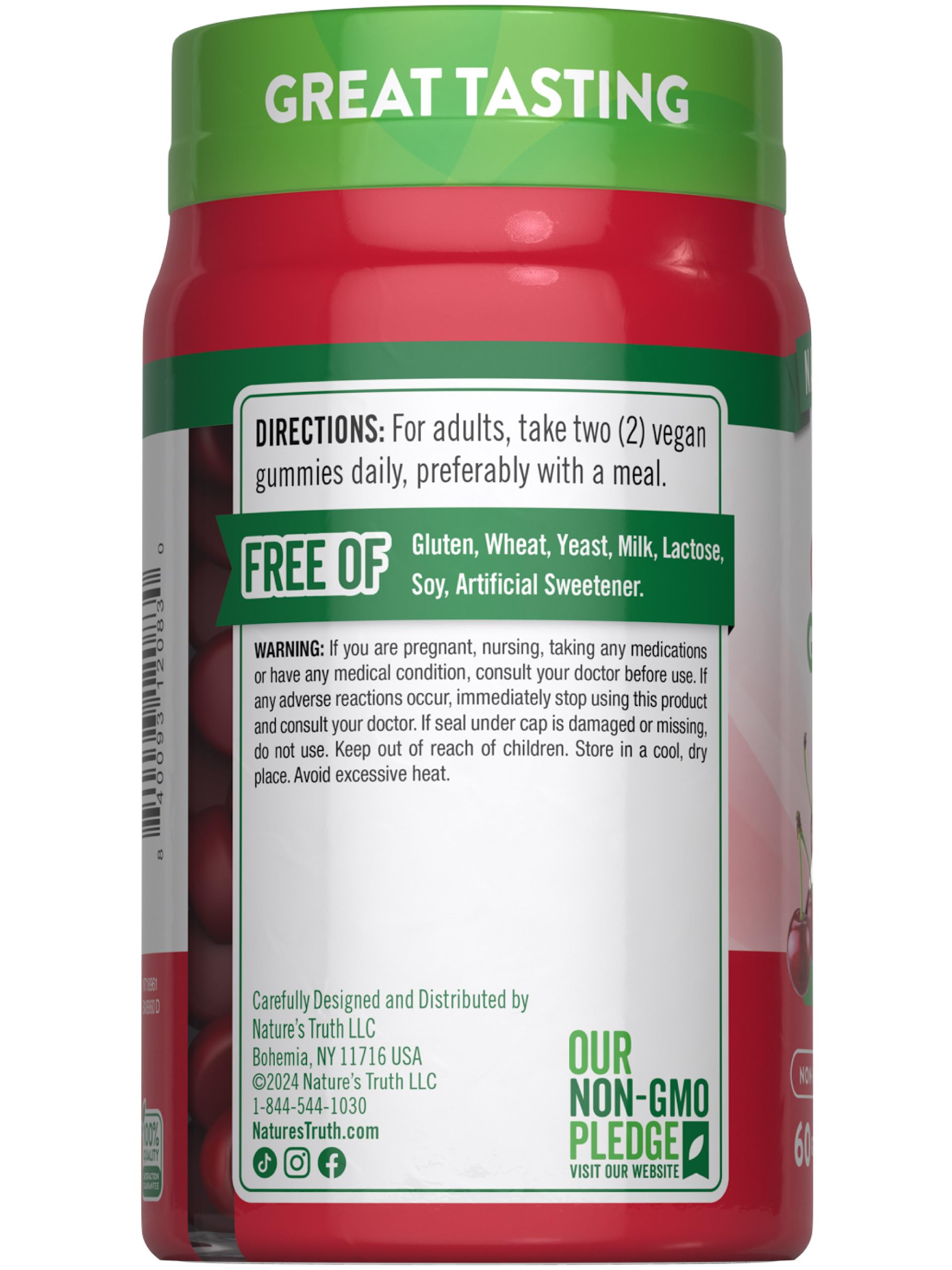 Nature's Truth Tart Cherry Gummies serving as part of daily routine.