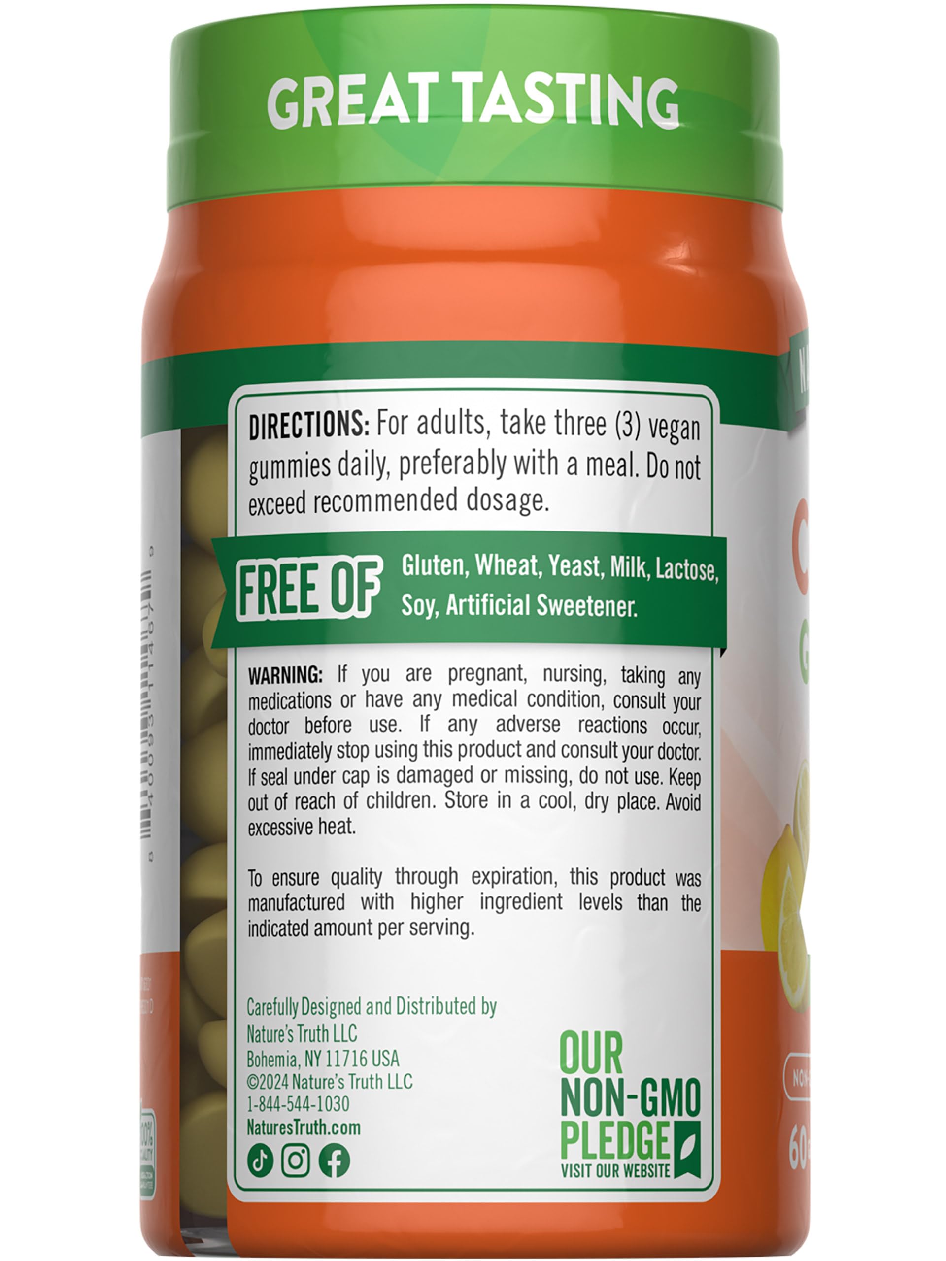 Taking Nature's Truth gummies as part of a daily routine.