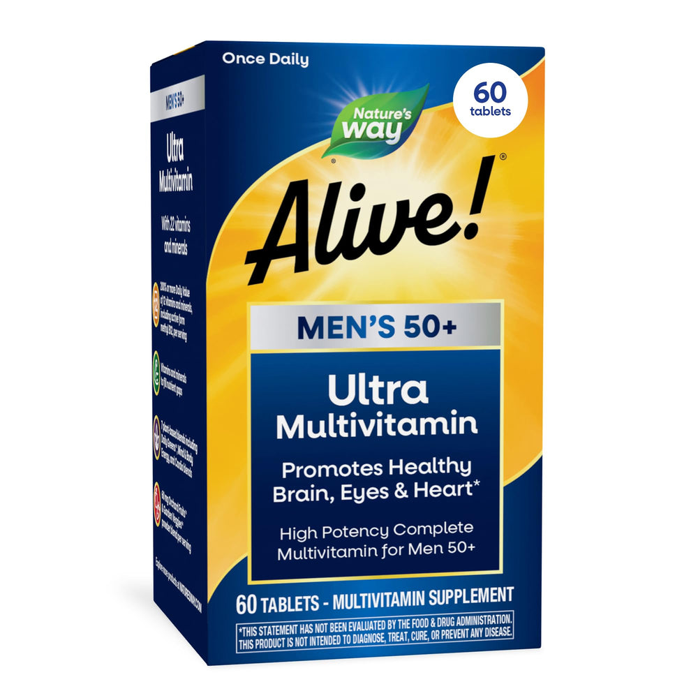 Nature's Way Alive! Men’s 50+ bottle for energy support