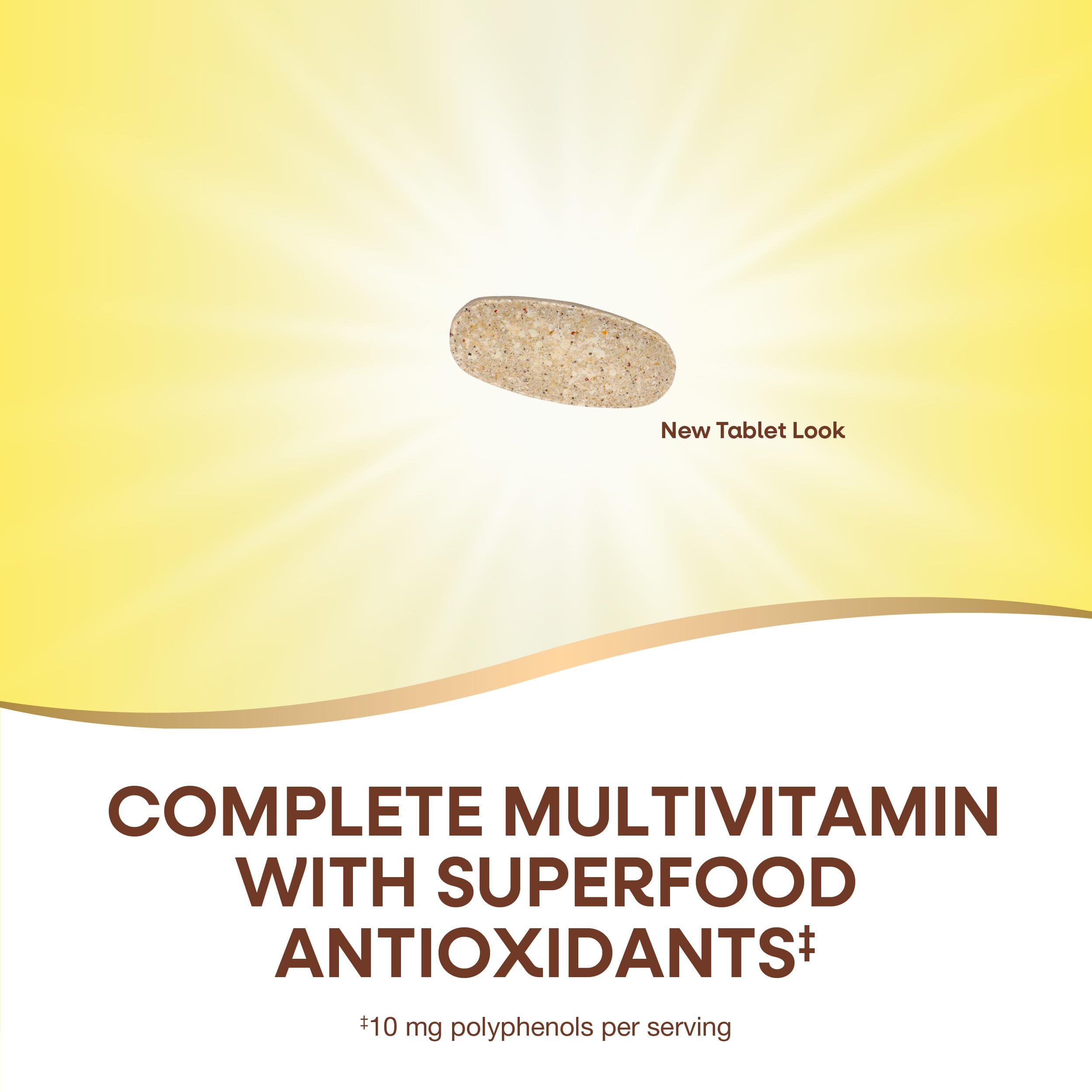 Nature's Way Alive! Men's tablet taken with meals supports consistent energy for active days.