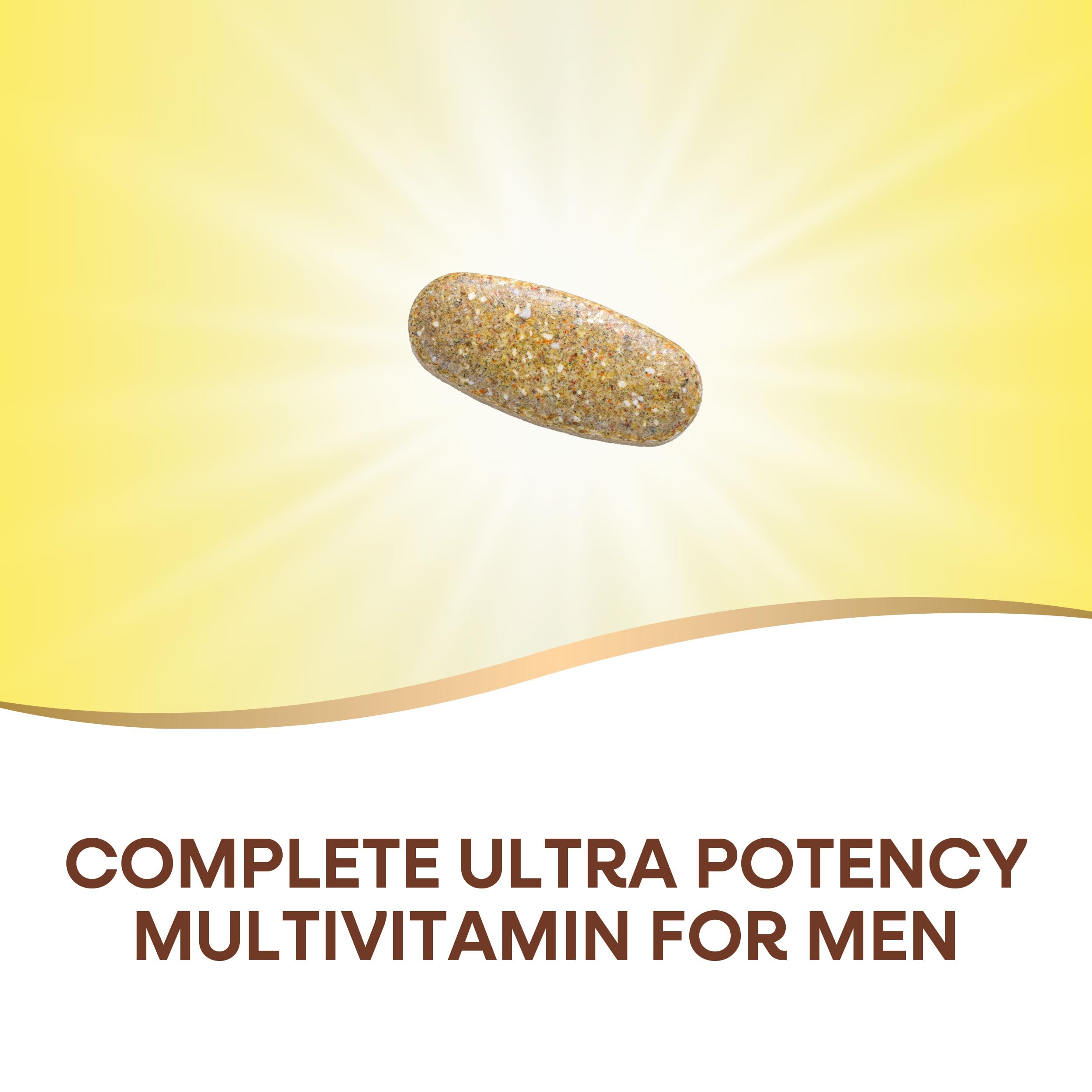 Nature's Way Alive! Men's bottle side-label emphasizing gluten-free formula and essential nutrients.