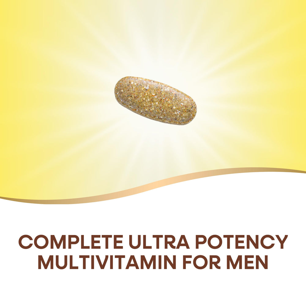 Nature's Way Alive! Men's bottle side-label emphasizing gluten-free formula and essential nutrients.