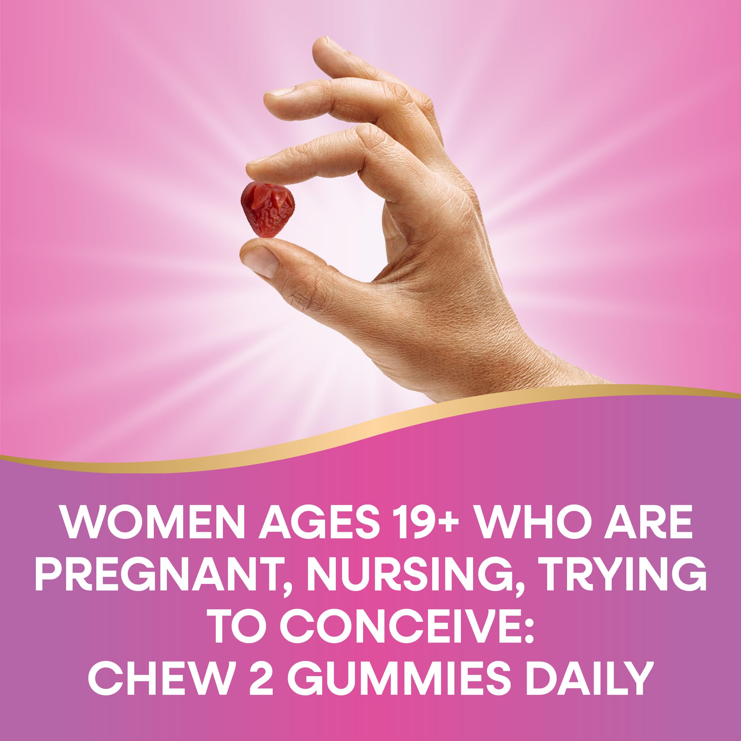 Nature's Way Alive Prenatal Gummy chew-ready design for daily routine