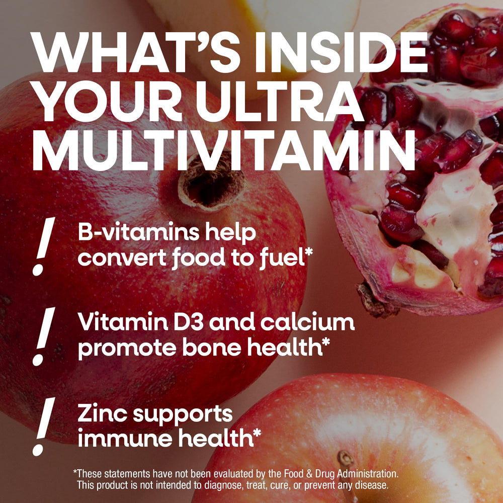 Orchard Fruits and Garden Veggies blend featured in Alive! Women formula.