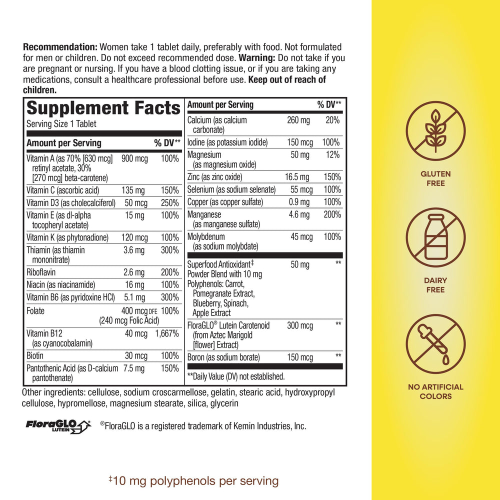 Nature's Way Alive! 50+ polyphenols blend emphasizes antioxidant-inspired support