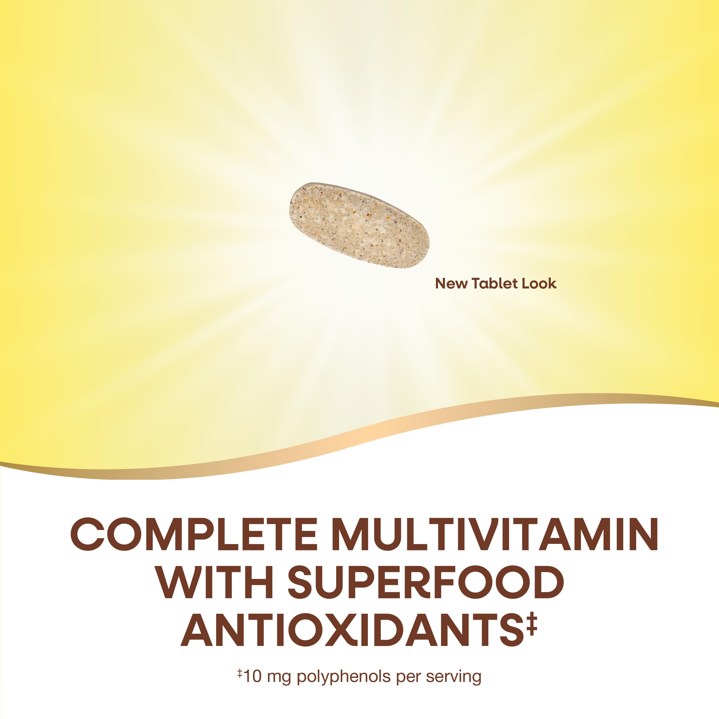 Nature's Way Alive! 50+ ingredients label shows 19 essential vitamins.