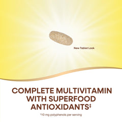 Nature's Way Alive! 50+ ingredients label shows 19 essential vitamins.