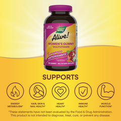 Nature's Way Alive! uses plant-based pectin for gelatin-free, vegetarian-friendly gummies.