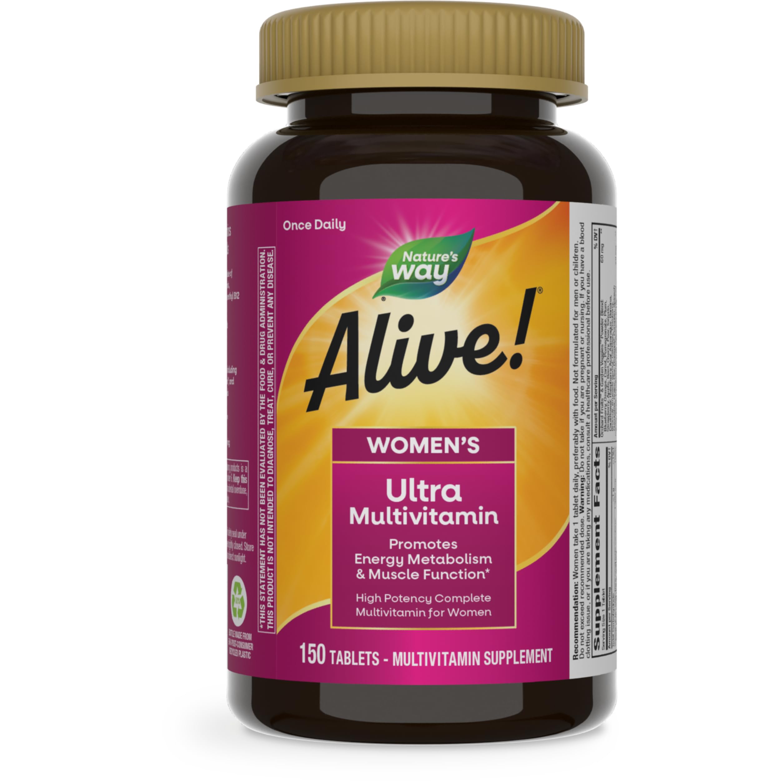 Nature's Way Alive! Women bottle shows daily energy support and vitality