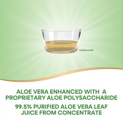 Pouring Nature's Way Aloe Vera Leaf Juice into a glass for smoothies.
