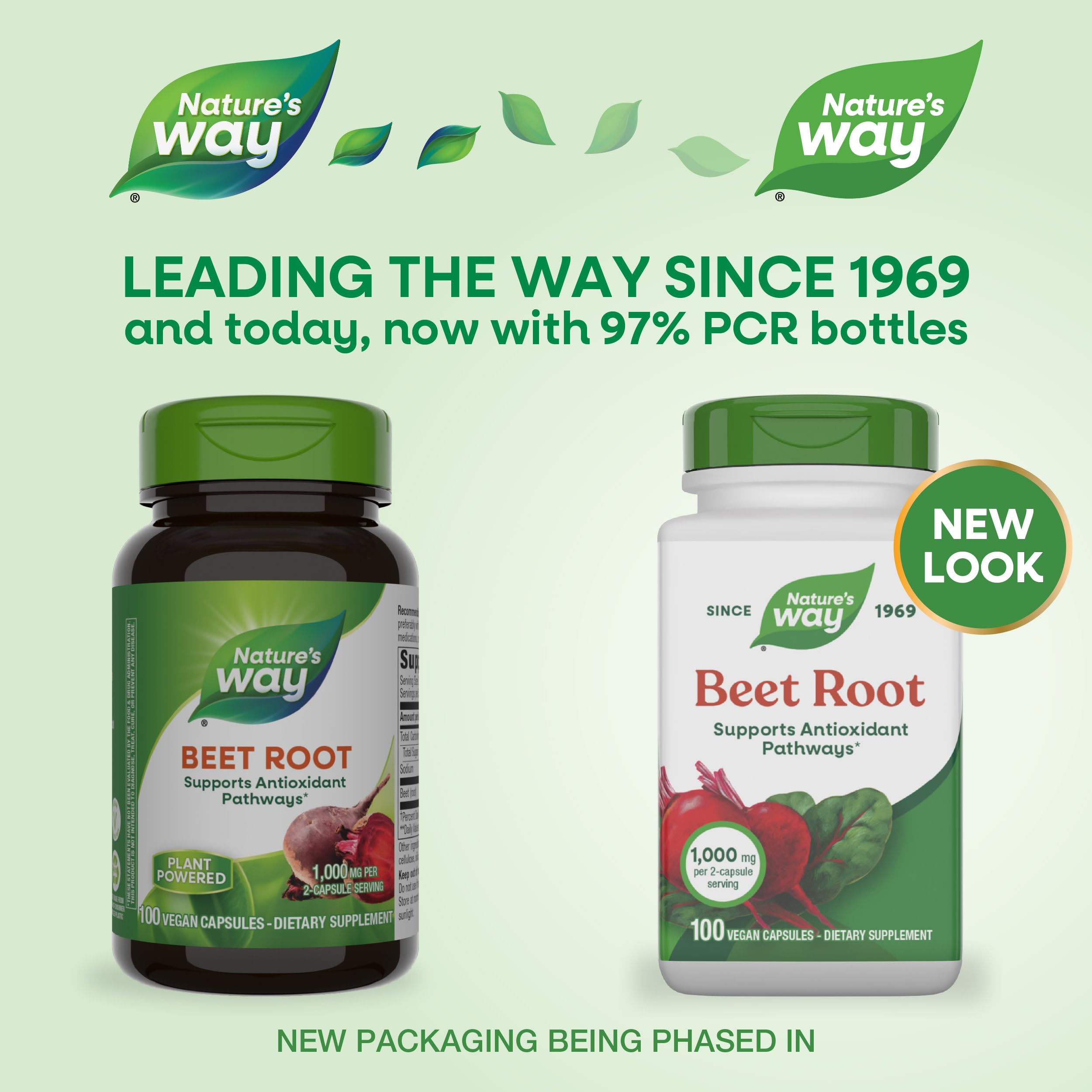 Nature's Way Beet Root capsules resting for easy daily supplementation.