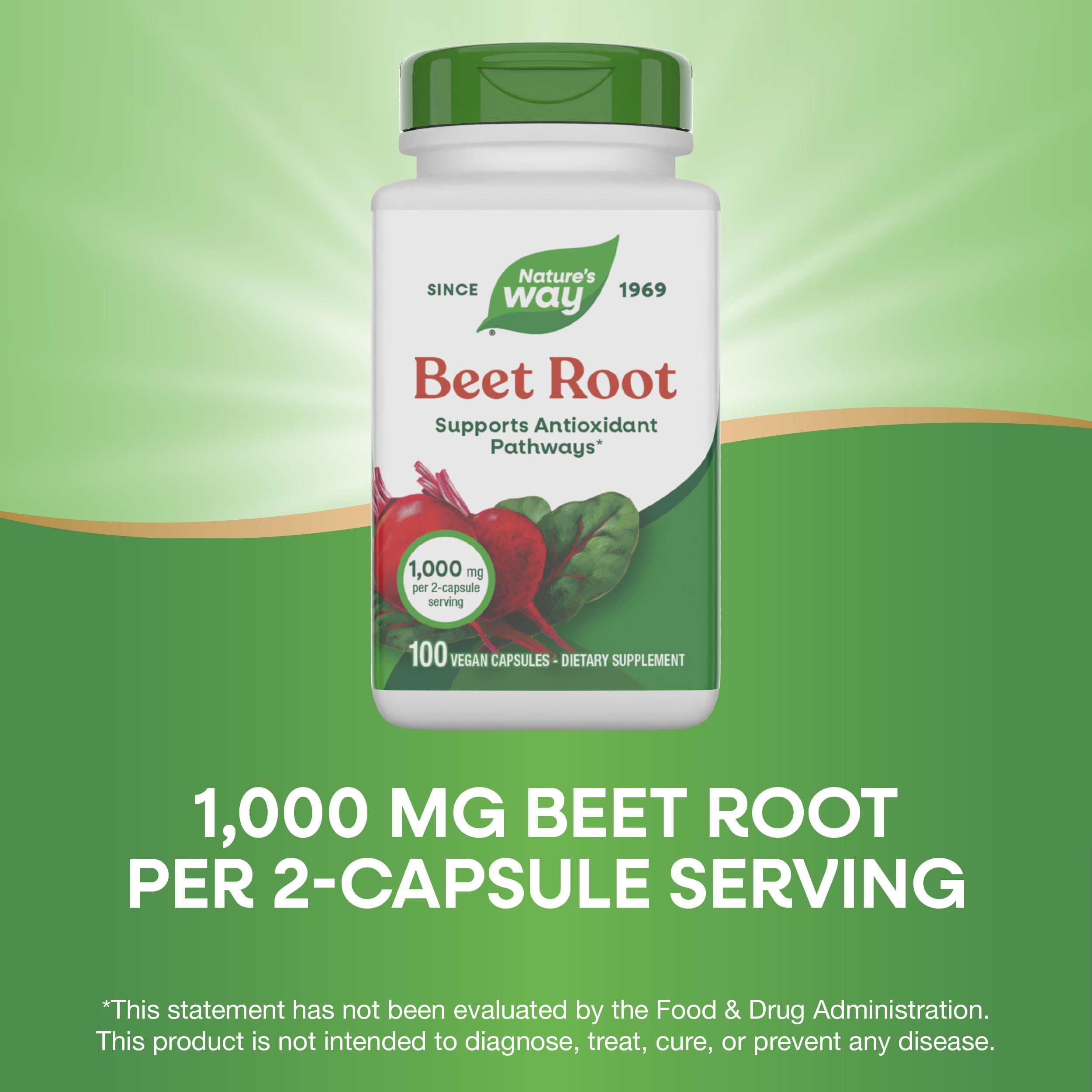 Nature's Way Beet Root imagery emphasizing phytonutrients and colorful roots.
