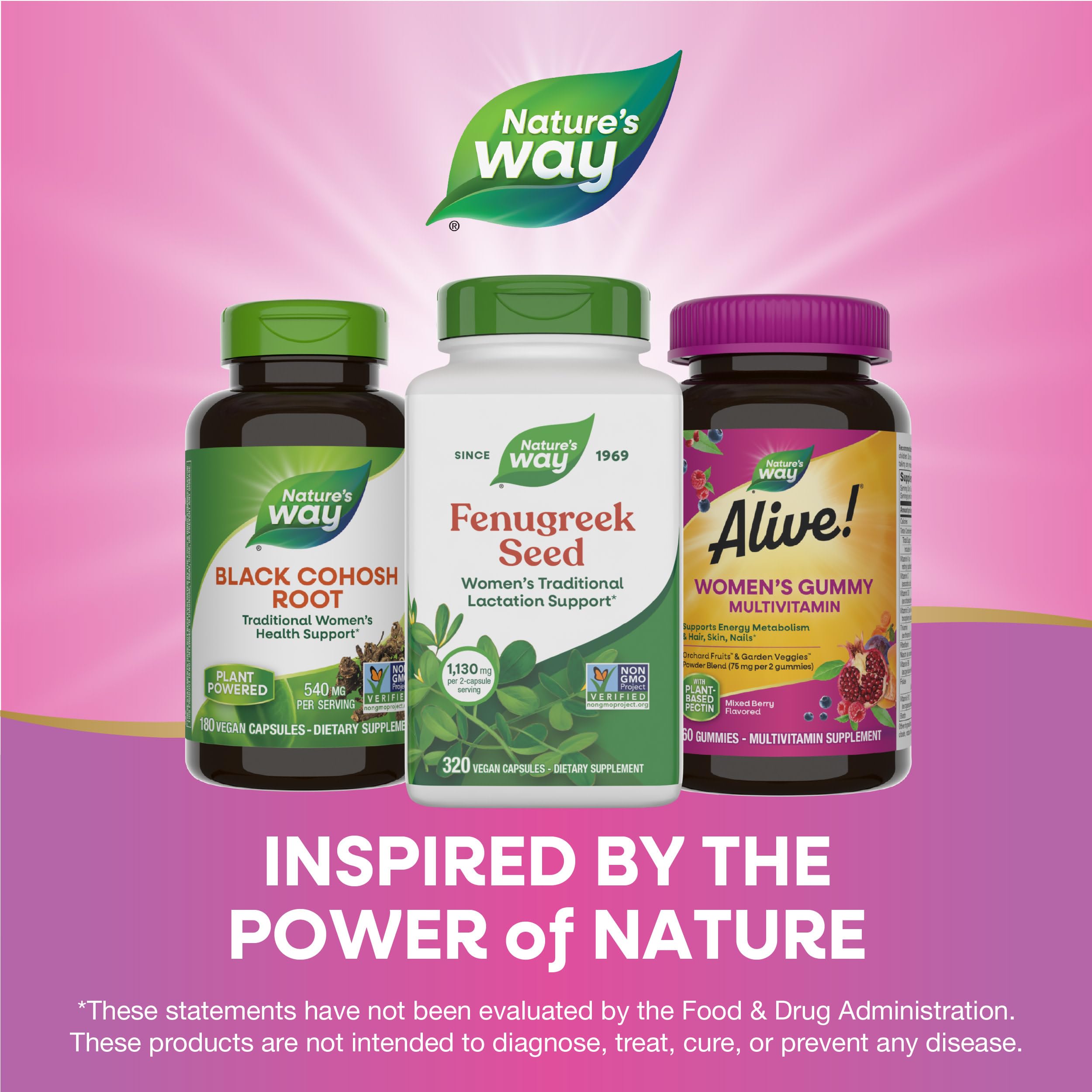 Nature's Way brand heritage with over 50 years of natural wellness experience.