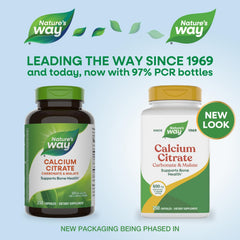 Gluten-free label on Nature's Way Calcium Citrate package