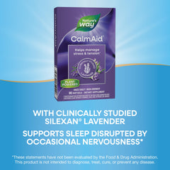 Nature's Way CalmAid dosage scene suggests taking one to two daily.