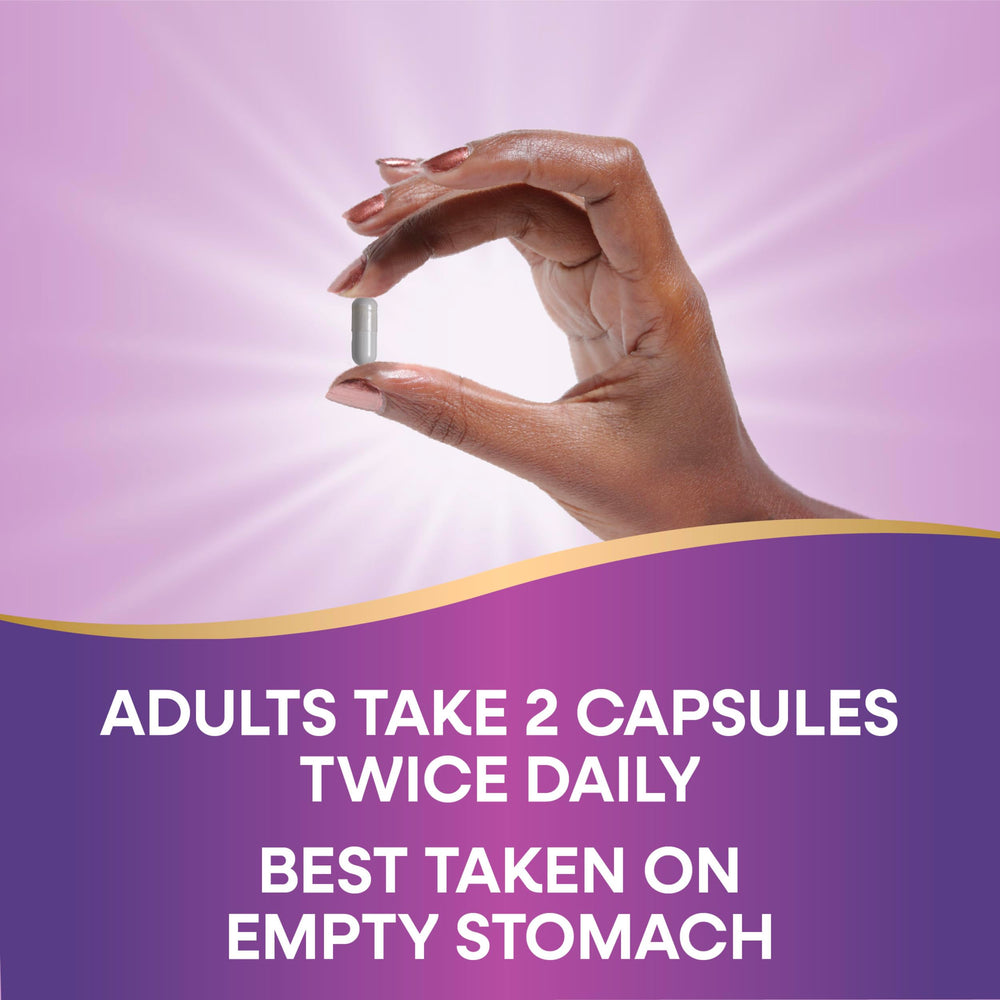 Serving two capsules image for Nature's Way Cell Forté IP-6 & Inositol on empty stomach protocol