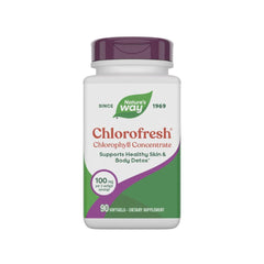 Nature's Way Chlorofresh bottle-front image; convenient daily softgels for routine use.