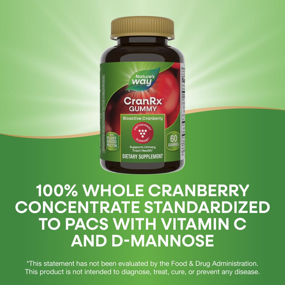 Gummies texture close-up with CranRx branding.